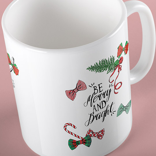 Кружка 'Be merry and bright'