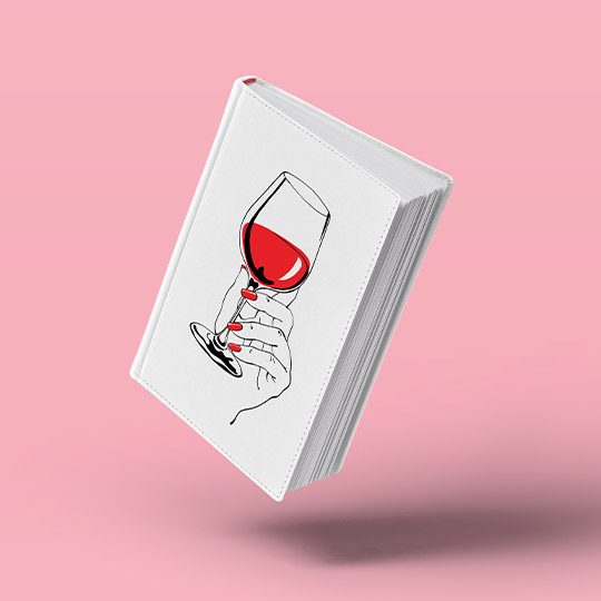 Ежедневник 'Glass of wine'