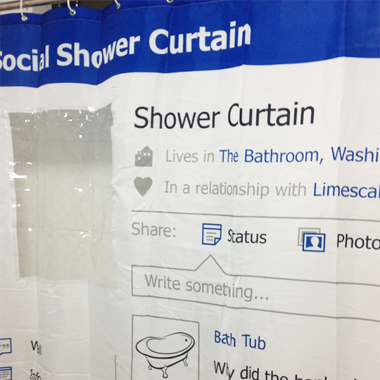 Шторка для ванны 'Social Shower Curtain'