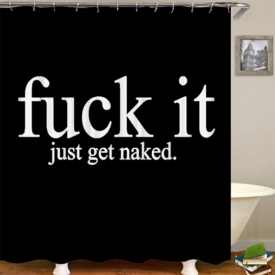 Шторка для ванны 'Just get naked'