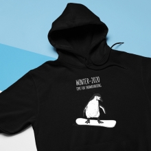 Толстовка унисекс 'Penguinboarder' с вашей надписью
