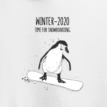 Толстовка унисекс 'Penguinboarder' с вашей надписью
