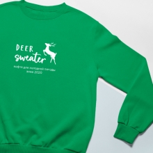 Свитшот унисекс 'Sweet deer' с вашей надписью