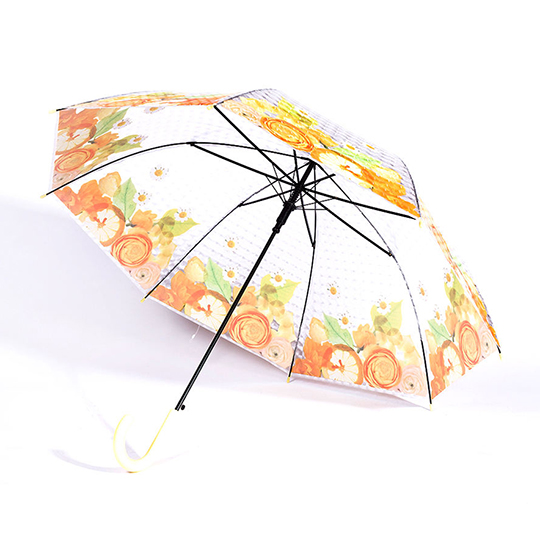 Зонт 'Fancy' (разные дизайны) / Оранжевые цветы 908135 - фото 2