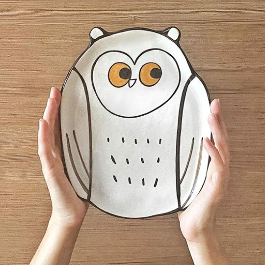 Блюдо ручной работы 'Совушка'
