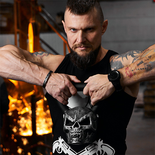 Гиря 16 кг 'Череп'