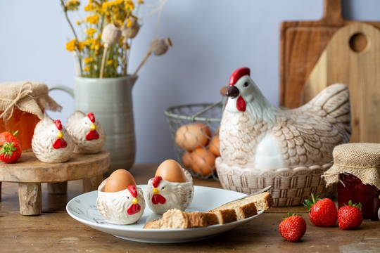 Набор из солонки и перечницы 'Country Hens'