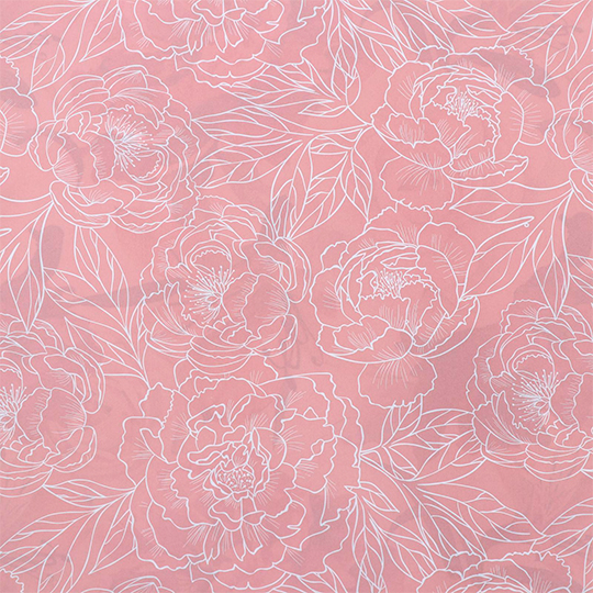 Бумага глянцевая двухстороняя 'Flowers in white', 2 листа