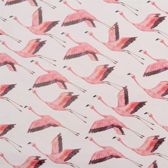 Бумага упаковочная двусторонняя 'Flamingo go', 2 листа
