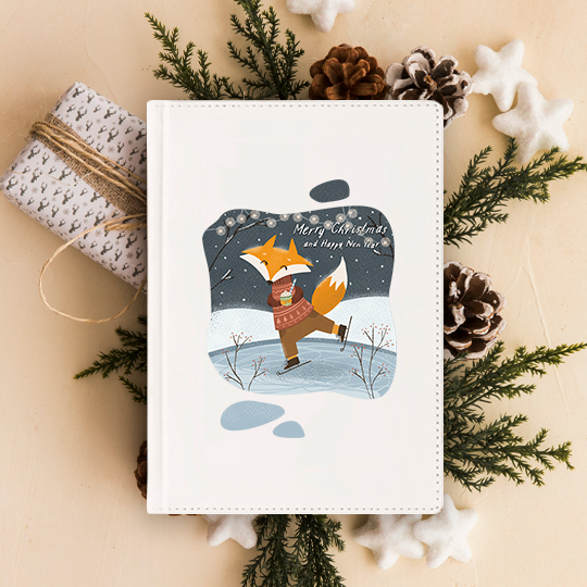 Ежедневник 'Christmas fox'