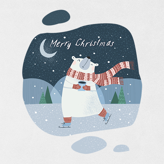 Ежедневник 'Christmas bear'
