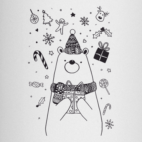 Термос 'Holiday bear'