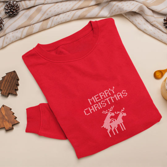 Свитшот унисекс 'Wish a Merry Christmas'