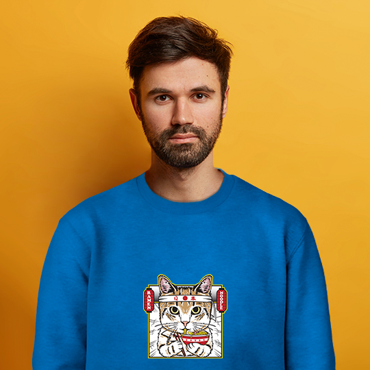 Свитшот мужской 'Japanese cat'