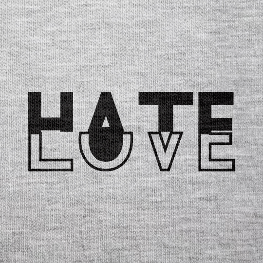 Свитшот мужской 'Hate and Love' (разные размеры) / L 955166 - фото 3