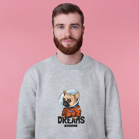 

Свитшот мужской 'Dreams matter' (разные размеры) / L