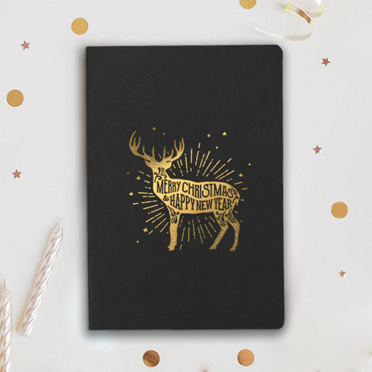 Блокнот 'New Year deer'