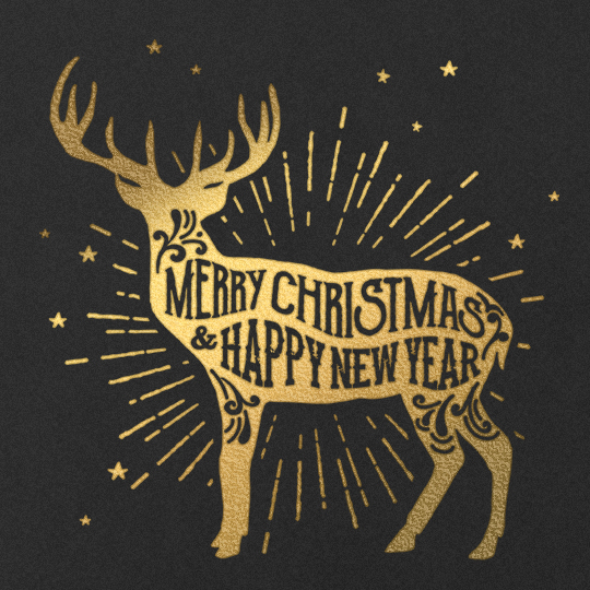 Блокнот 'New Year deer'