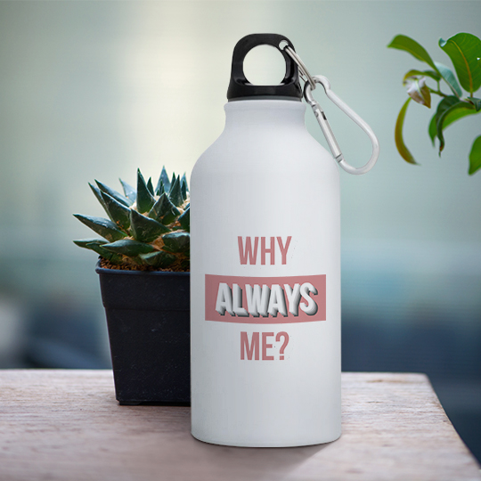 Бутылка с карабином 'Why me?'