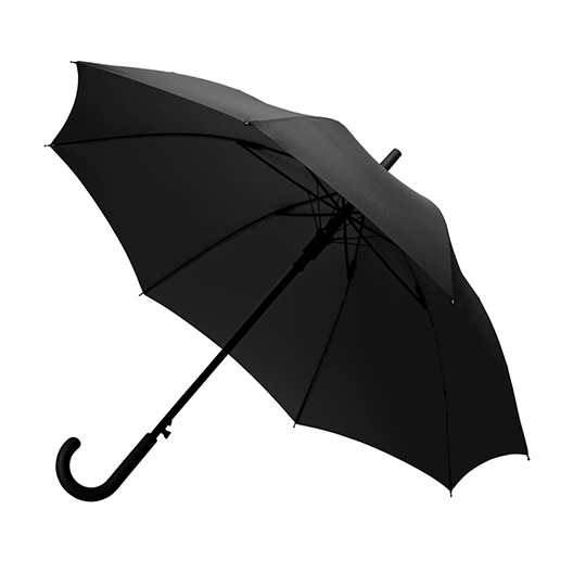 

Зонт-трость полуавтомат 'Rainproof' (разные цвета) / Черный