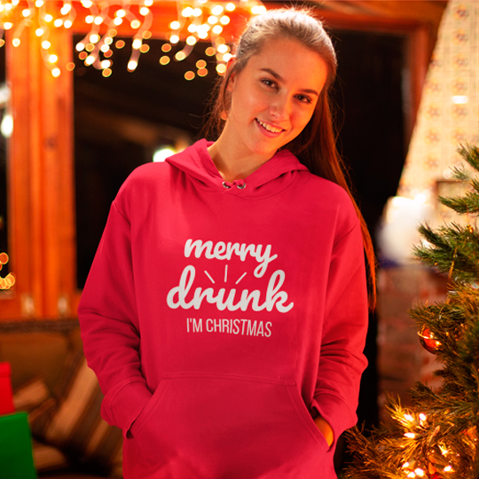 Толстовка унисекс 'Merry drunk'