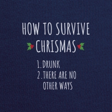 Толстовка унисекс 'How to survive Chrismas'