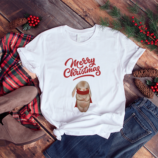 Футболка унисекс 'Merry Christmas'
