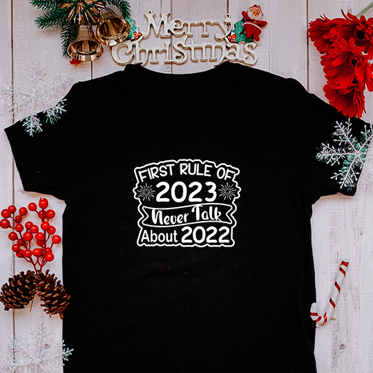 Футболка унисекс 'First rule of 2023'