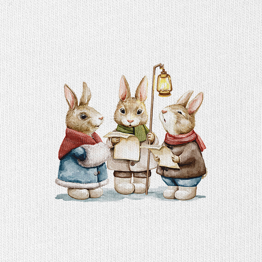 Свитшот унисекс 'Рождественские кролики'