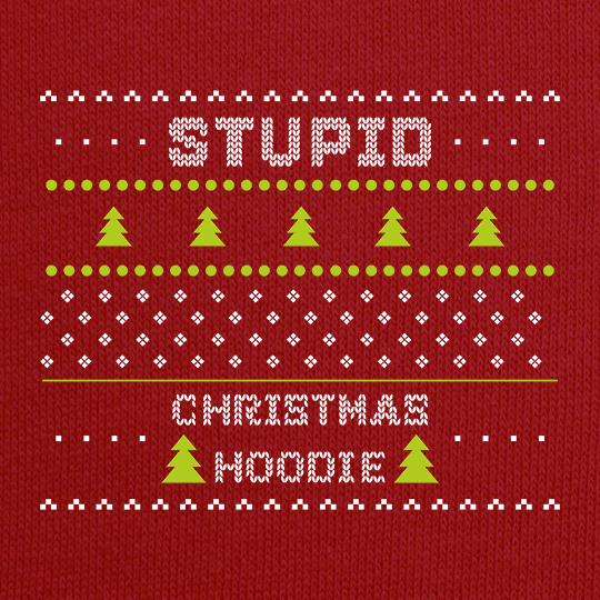 Толстовка унисекс 'Stupid christmas hoodie' (разные размеры) / S 974217 - фото 3