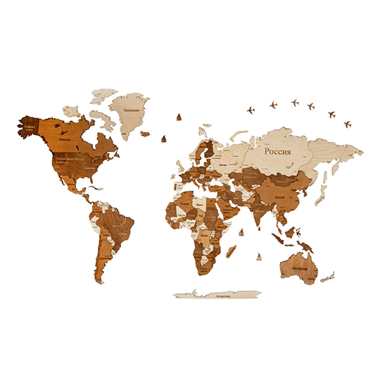 Карта мира интерьерная 'World'