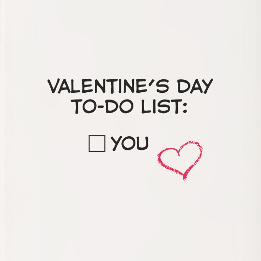 Ежедневник 'Valentines day to-do list'
