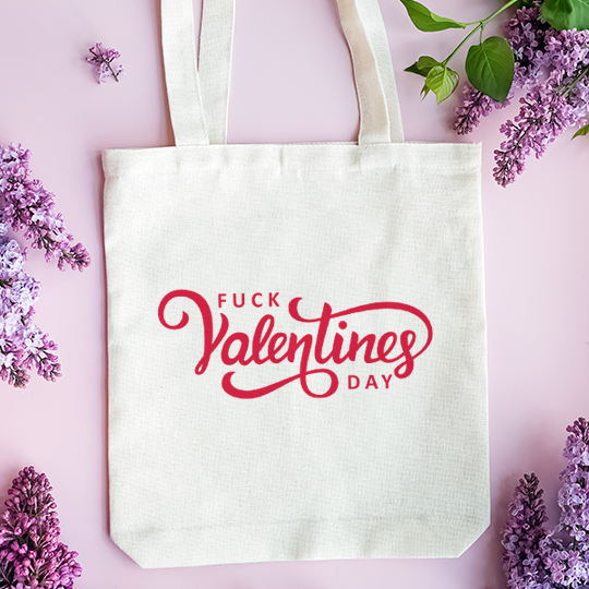 Сумка-шоппер 'Fuck Valentines day'