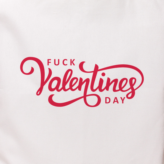 Сумка-шоппер 'Fuck Valentines day'