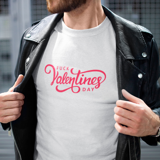Футболка унисекс 'Fuck Valentines day'