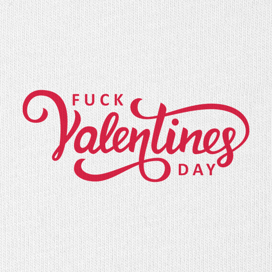 Футболка унисекс 'Fuck Valentines day'