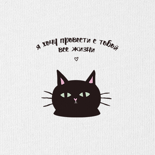 Футболка унисекс 'С тобой на всю жизнь'