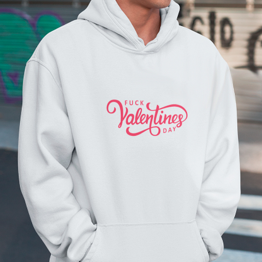 Толстовка унисекс 'Fuck Valentines day'