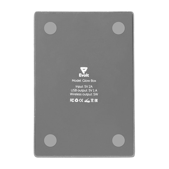 Зарядка-подставка беспроводная 'Glow box'