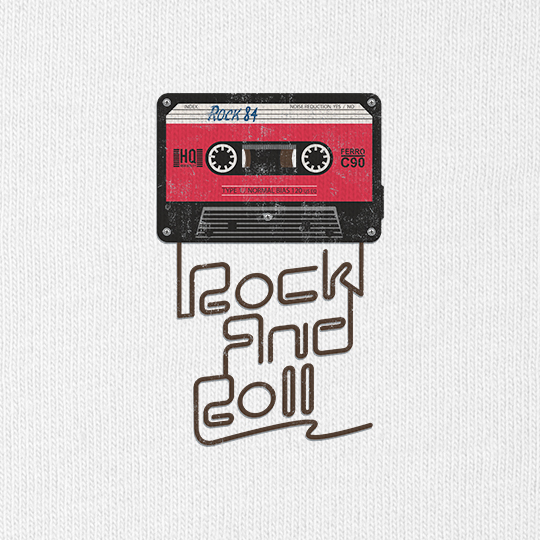 Футболка унисекс 'Rock and Roll'