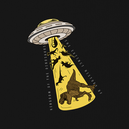 Футболка унисекс 'Dino UFO'