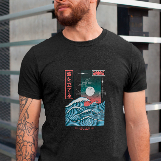 Футболка унисекс 'In Waves'