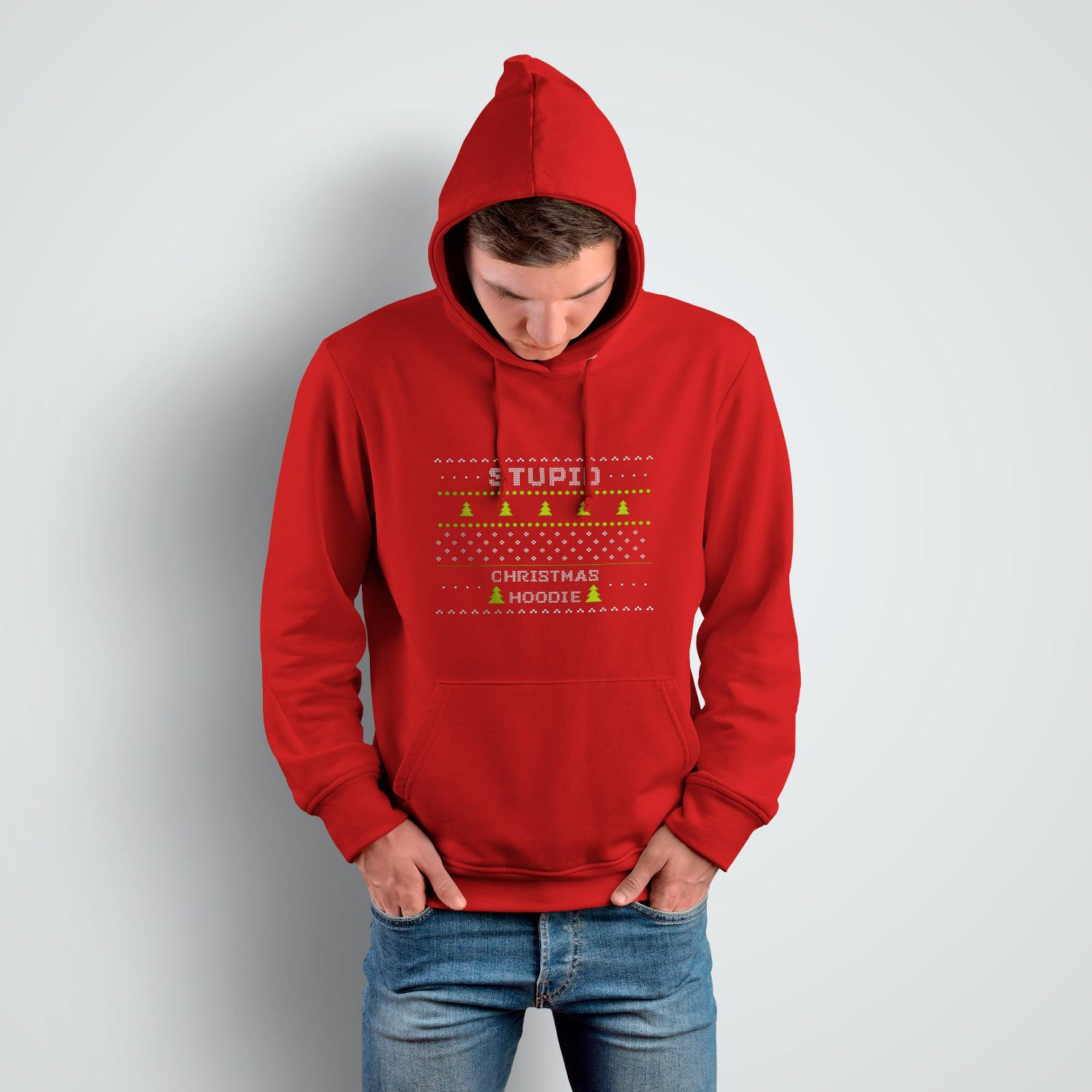 Толстовка унисекс 'Stupid christmas hoodie'