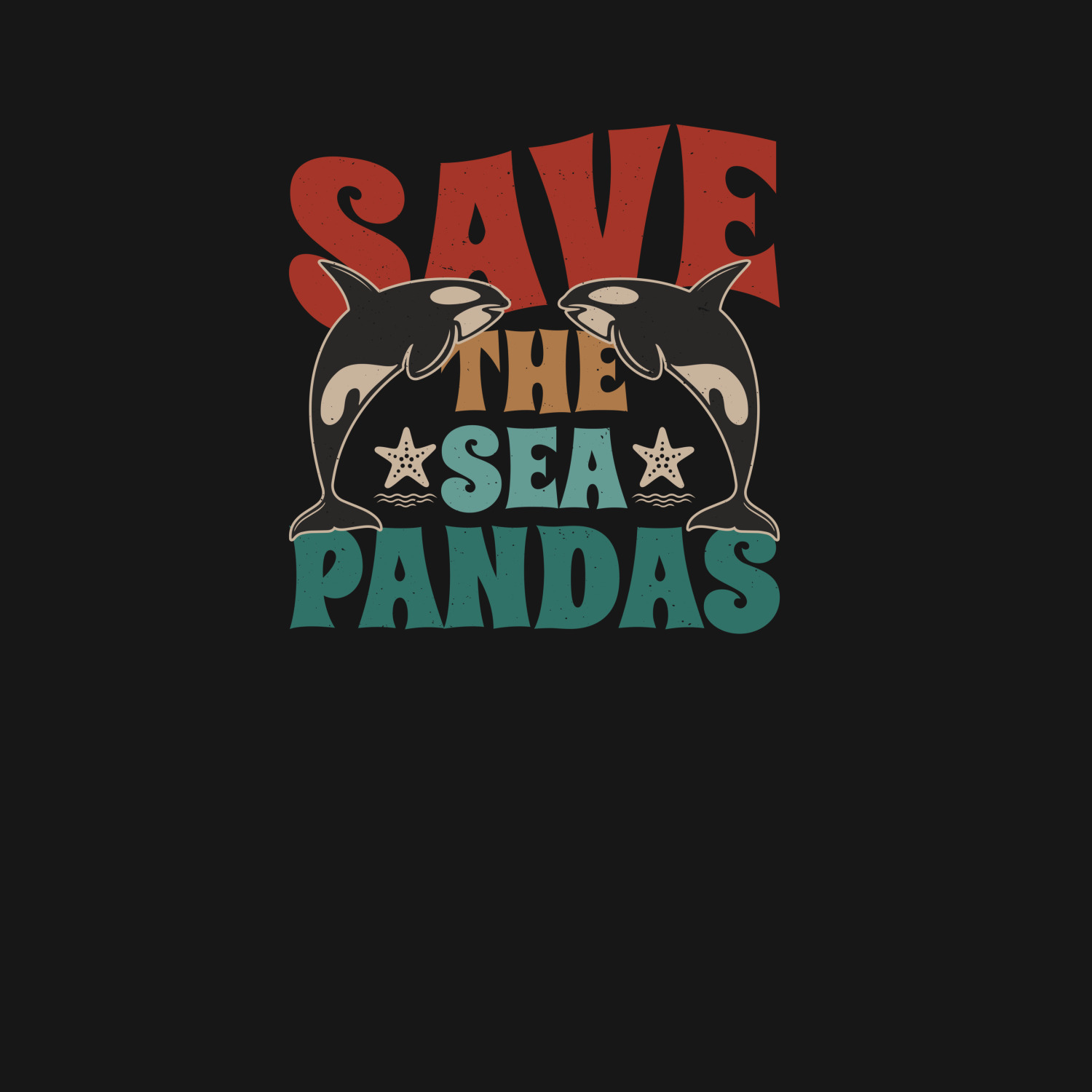 Футболка унисекс 'Sea pandas'