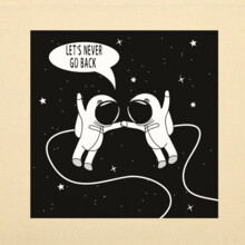 Сумка-шоппер 'Never go back'