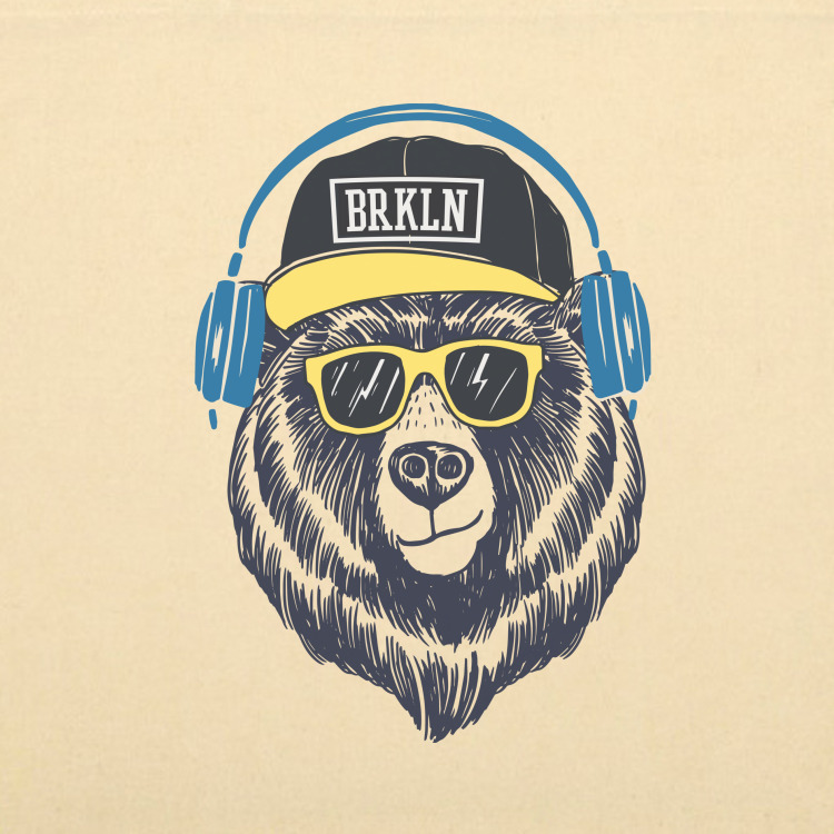 Сумка-авоська 'Brooklin bear'