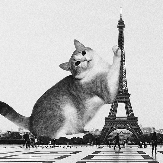 Сумка-шоппер 'Cat in Paris'