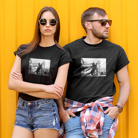 

Футболка унисекс 'Cat in Pisa' (разные цвета) / Черный; (разные размеры) / XL