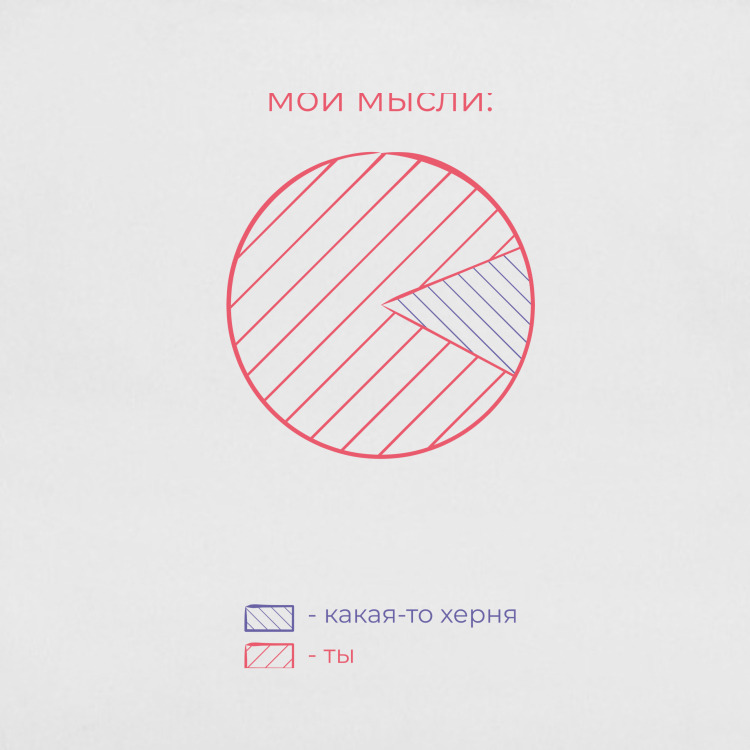 Сумка-шоппер 'В моих мыслях только ты'